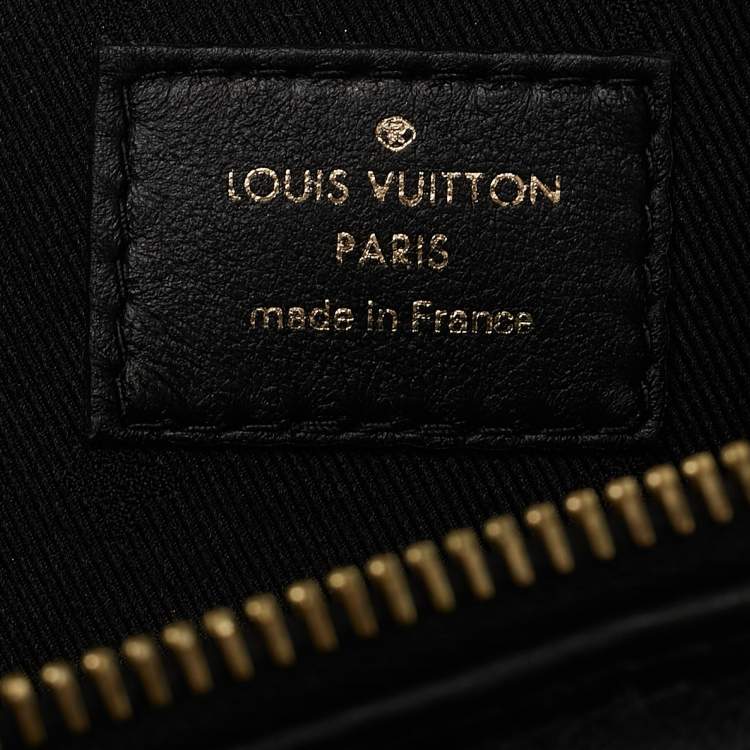 Pre Owned Louis Vuitton Black Monogram Leather Bubblegram Papillon BB Bag