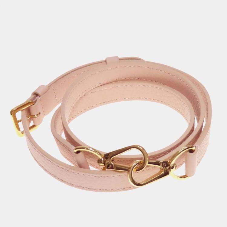 Pre Owned Louis Vuitton Pink Leather Capucines Handbag