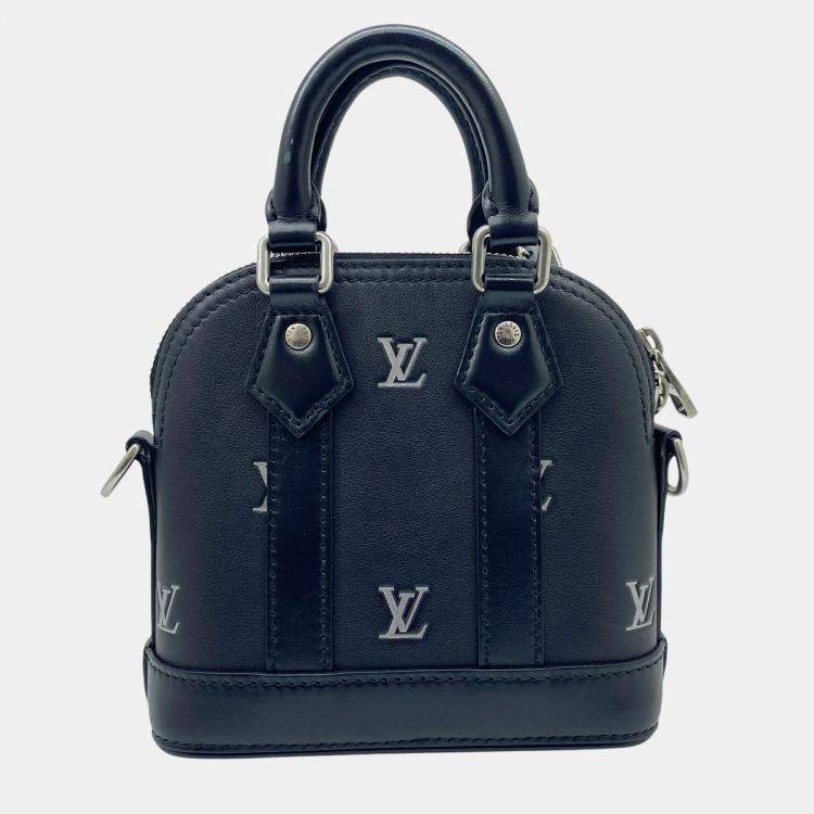 Pre Owned Louis Vuitton Black Leather Nano Alma Pharrell Williams Handbag