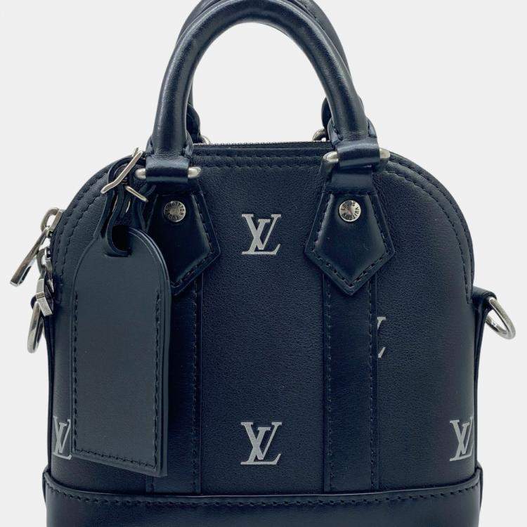 Pre Owned Louis Vuitton Black Leather Nano Alma Pharrell Williams Handbag