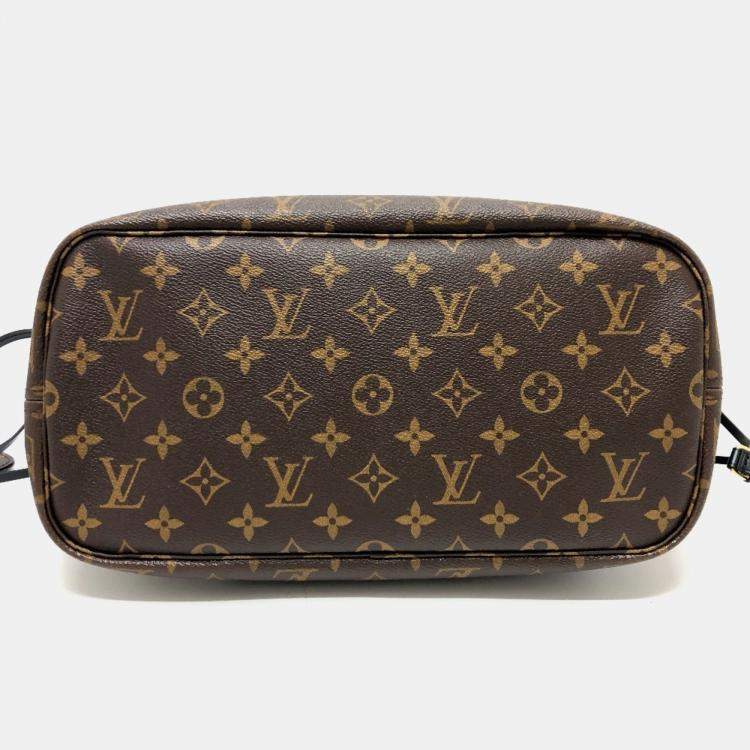 Pre Owned Louis Vuitton Brown Monogram Canvas World Tour Neverfull MM Tote Bag