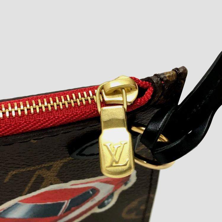 Pre Owned Louis Vuitton Brown Monogram Canvas World Tour Neverfull MM Tote Bag