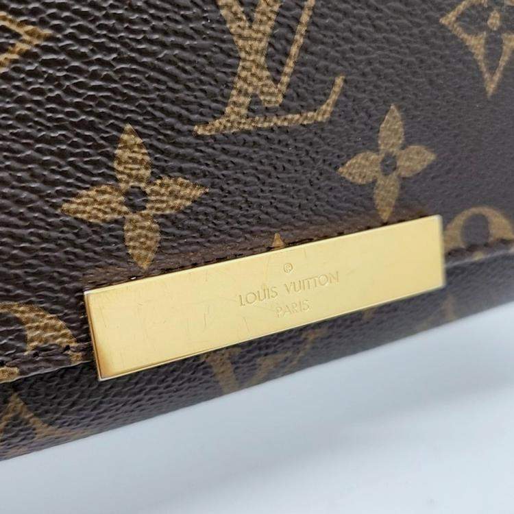 Pre Owned Louis Vuitton Brown PVC Monogram Favorite PM Bag
