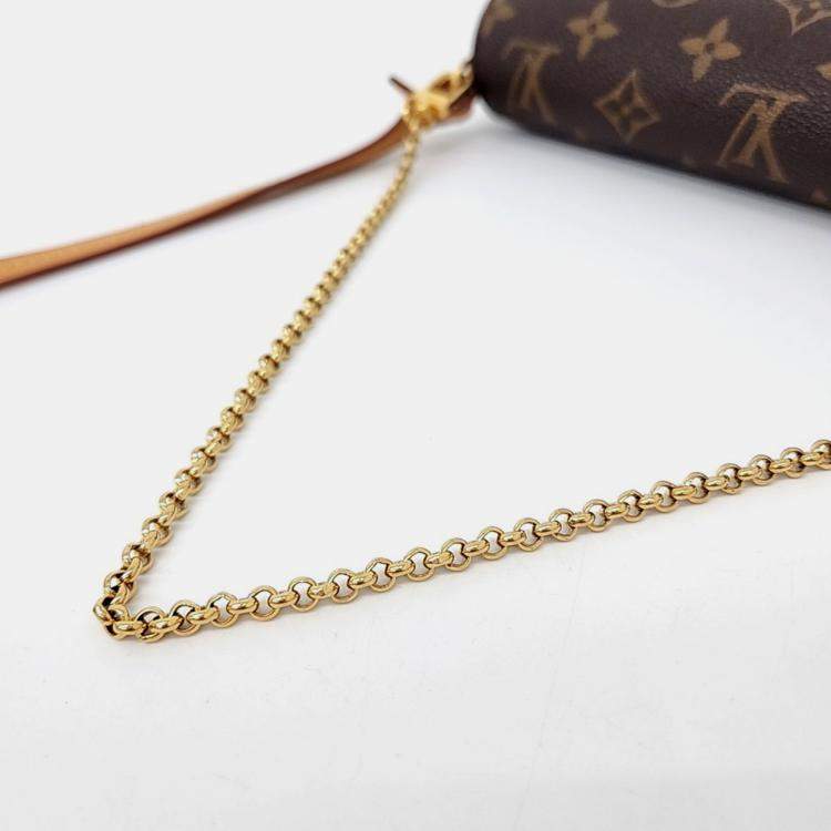 Pre Owned Louis Vuitton Brown PVC Monogram Favorite PM Bag