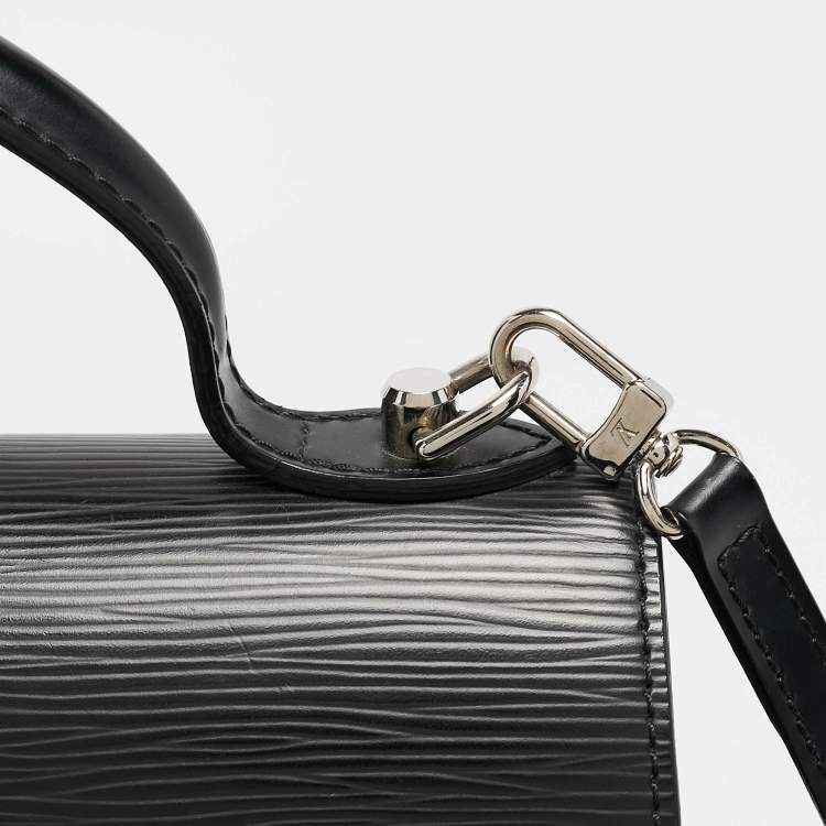 Pre Owned Louis Vuitton Black Epi Leather Sevigne GM Bag