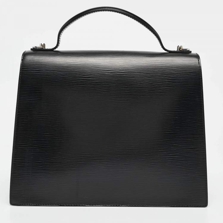 Pre Owned Louis Vuitton Black Epi Leather Sevigne GM Bag
