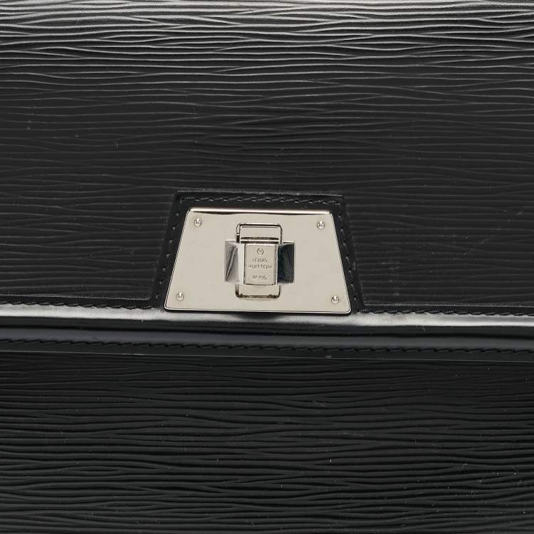 Pre Owned Louis Vuitton Black Epi Leather Sevigne GM Bag