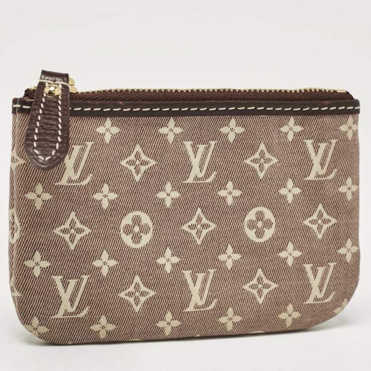 Pre Owned Louis Vuitton Sepia Monogram Idylle Canvas Coin Purse