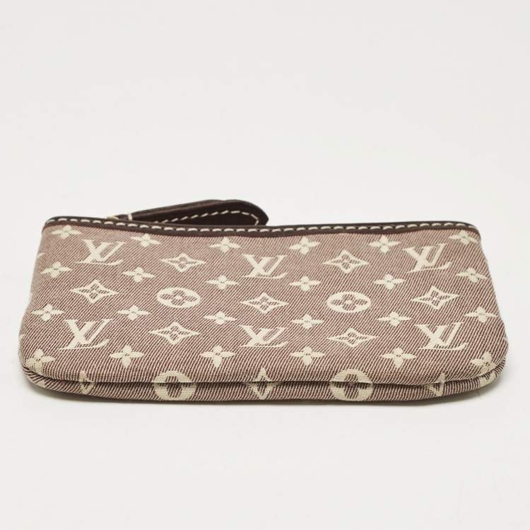 Pre Owned Louis Vuitton Sepia Monogram Idylle Canvas Coin Purse