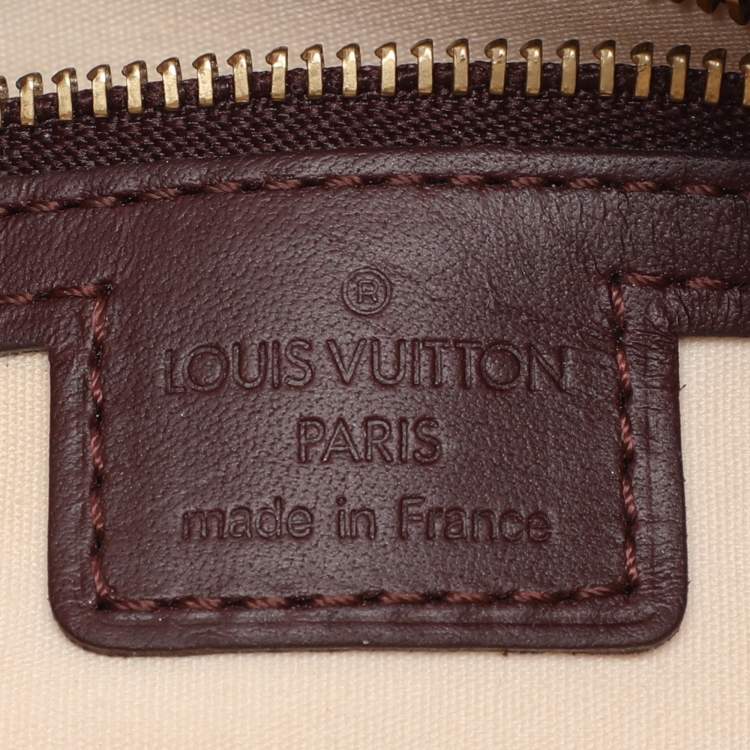 Pre Owned Louis Vuitton Cherry Monogram Mini Lin Canvas Horizontal Alma Bag