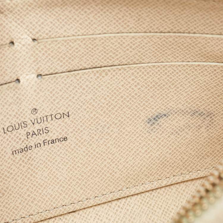 Pre Owned Louis Vuitton Damier Azur Canvas Zippy Wallet