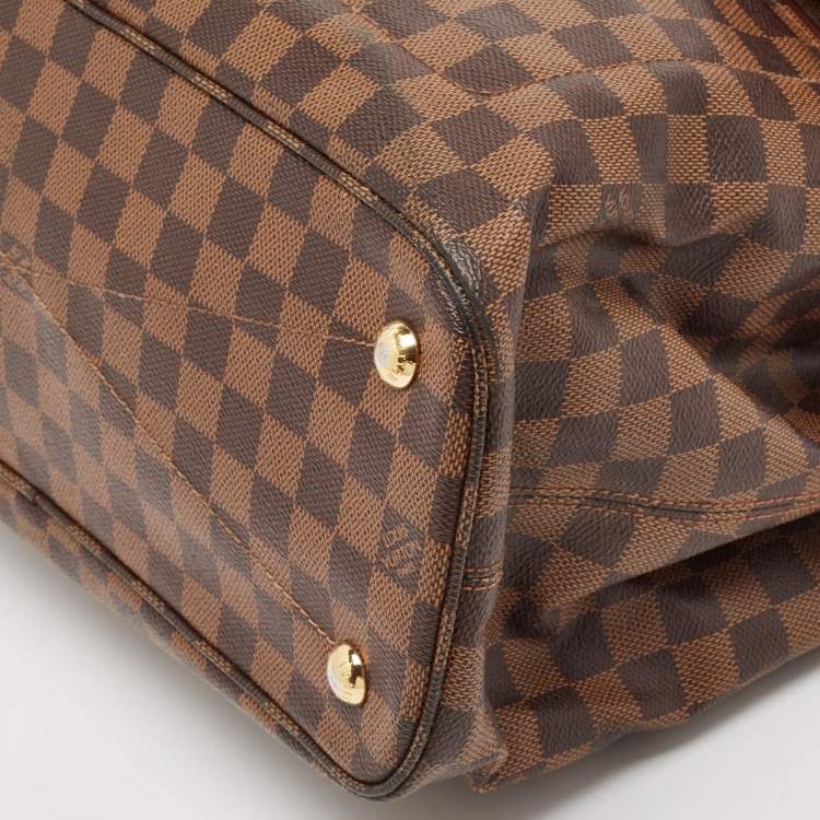Pre Owned Louis Vuitton Damier Ebene Canvas Ascot Bag