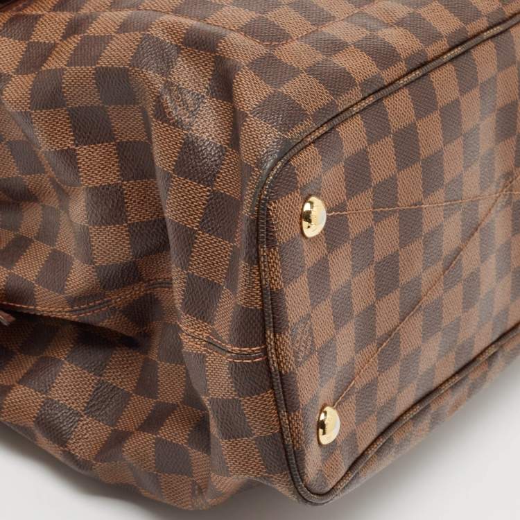 Pre Owned Louis Vuitton Damier Ebene Canvas Ascot Bag