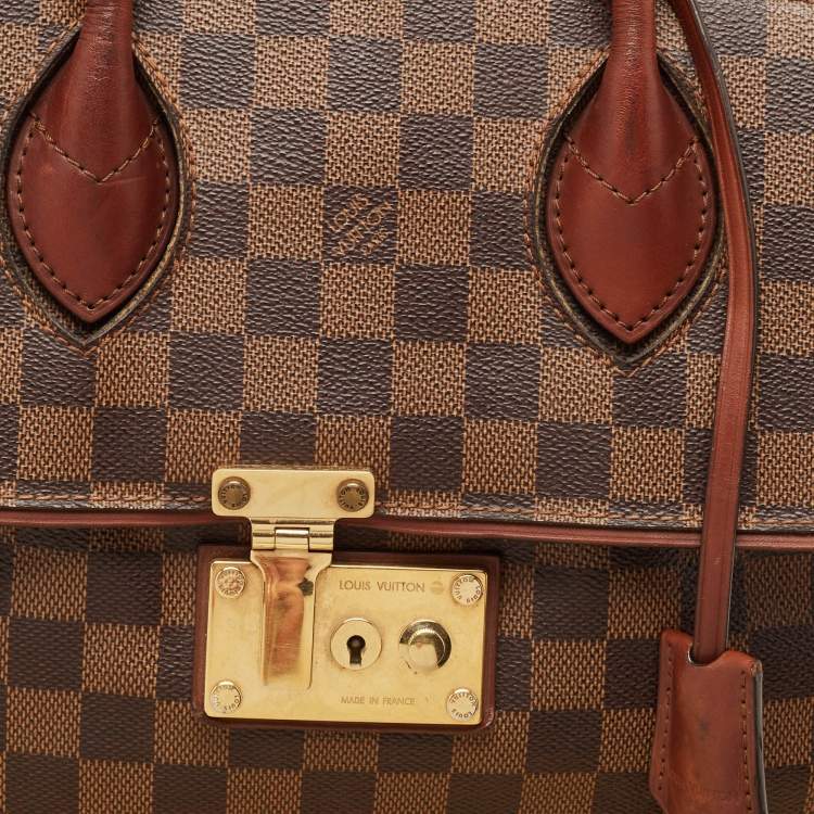 Pre Owned Louis Vuitton Damier Ebene Canvas Ascot Bag