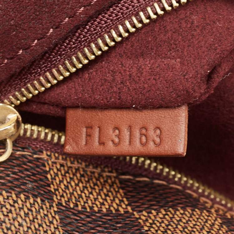 Pre Owned Louis Vuitton Damier Ebene Canvas Ascot Bag