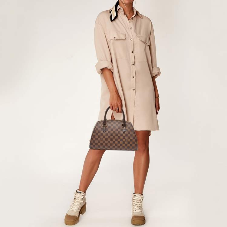 Pre Owned Louis Vuitton Damier Ebene Canvas Ribera MM Bag