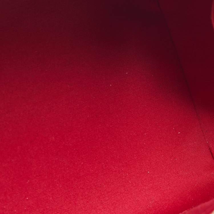 Pre Owned Louis Vuitton Rouge Grenadine Monogram Vernis Montana Bag