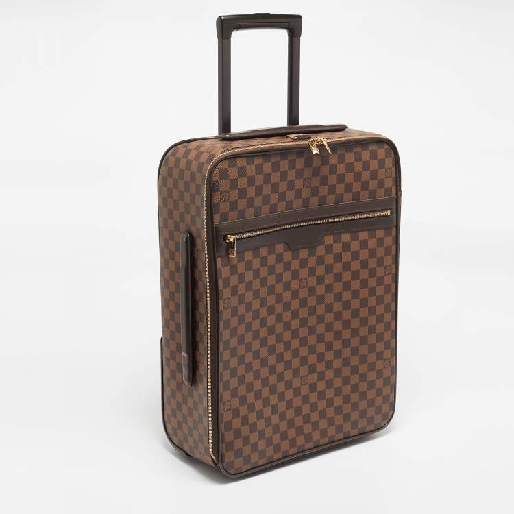 Pre Owned Louis Vuitton Damier Ebene Canvas Pegase 55 Luggage