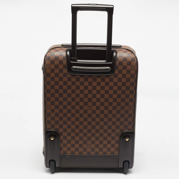 Pre Owned Louis Vuitton Damier Ebene Canvas Pegase 55 Luggage