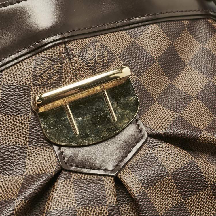 Pre Owned Louis Vuitton Damier Ebene Canvas Sistina GM Bag