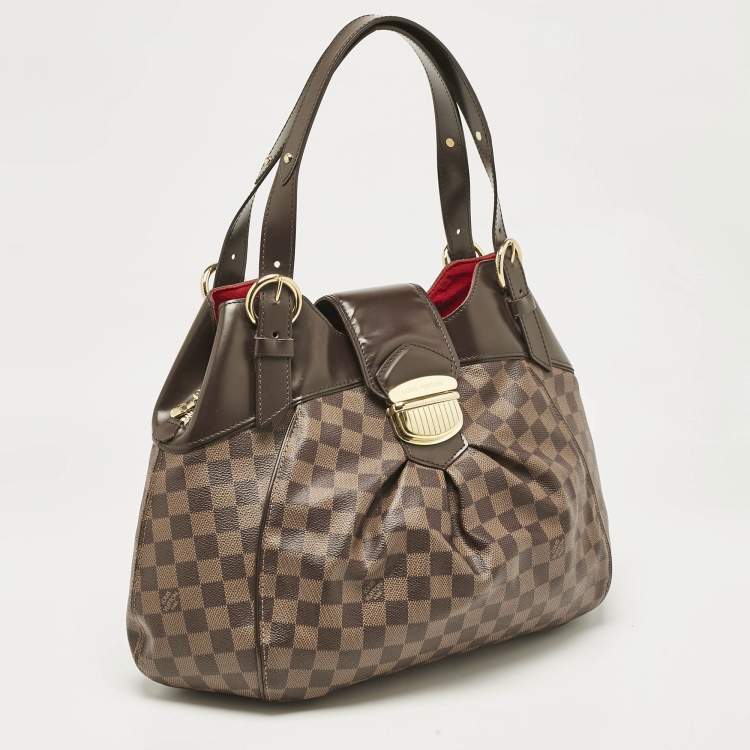 Pre Owned Louis Vuitton Damier Ebene Canvas Sistina GM Bag