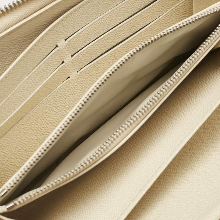 Pre Owned Louis Vuitton Ivory Epi Leather Zippy Wallet