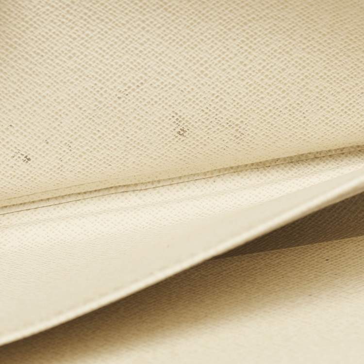 Pre Owned Louis Vuitton Ivory Epi Leather Zippy Wallet