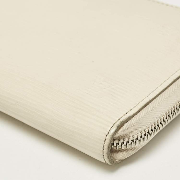 Pre Owned Louis Vuitton Ivory Epi Leather Zippy Wallet