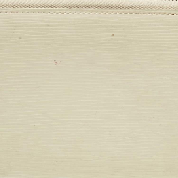 Pre Owned Louis Vuitton Ivory Epi Leather Zippy Wallet