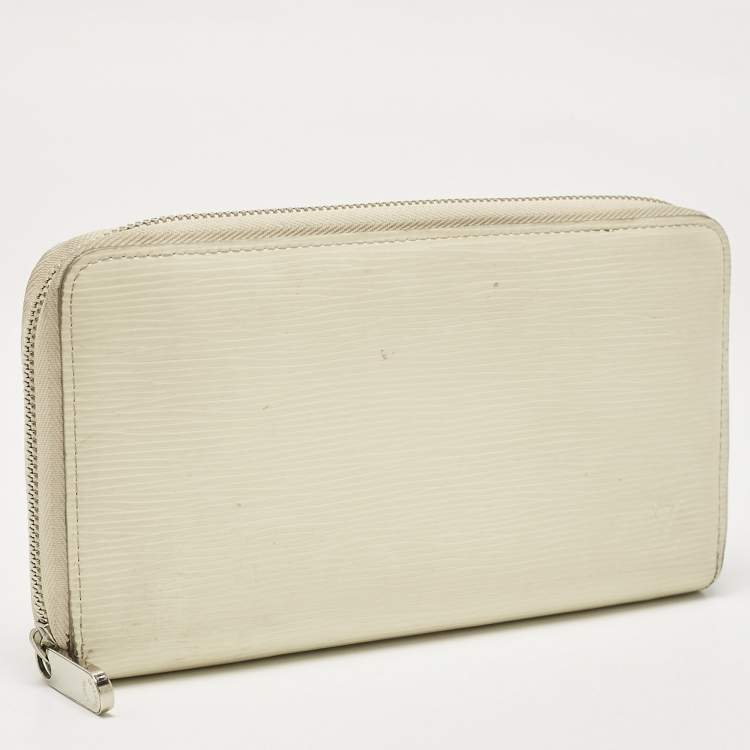 Pre Owned Louis Vuitton Ivory Epi Leather Zippy Wallet