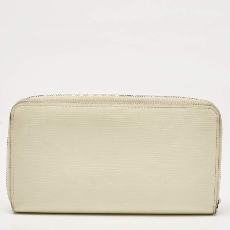 Pre Owned Louis Vuitton Ivory Epi Leather Zippy Wallet