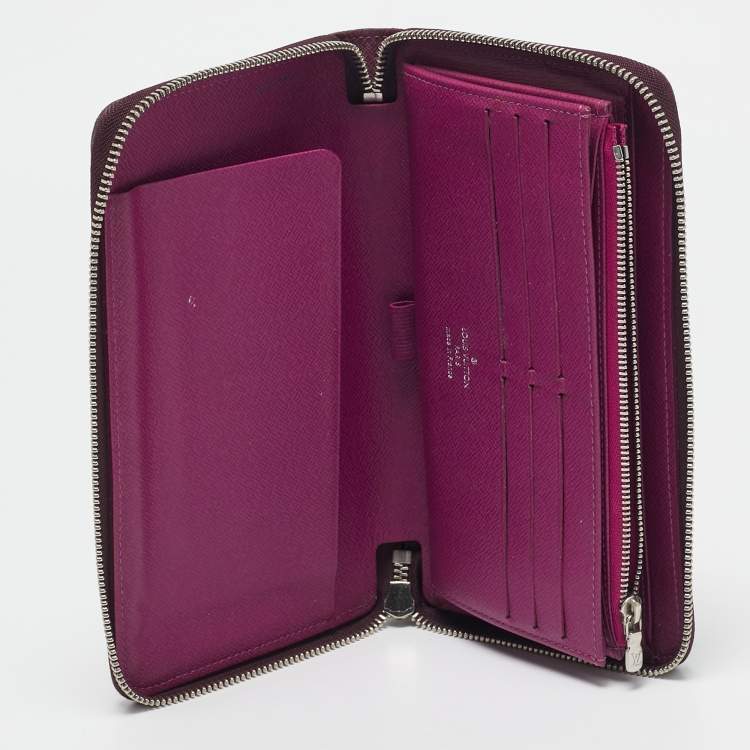 Pre Owned Louis Vuitton Cassis Epi Leather Zippy Organizer Wallet