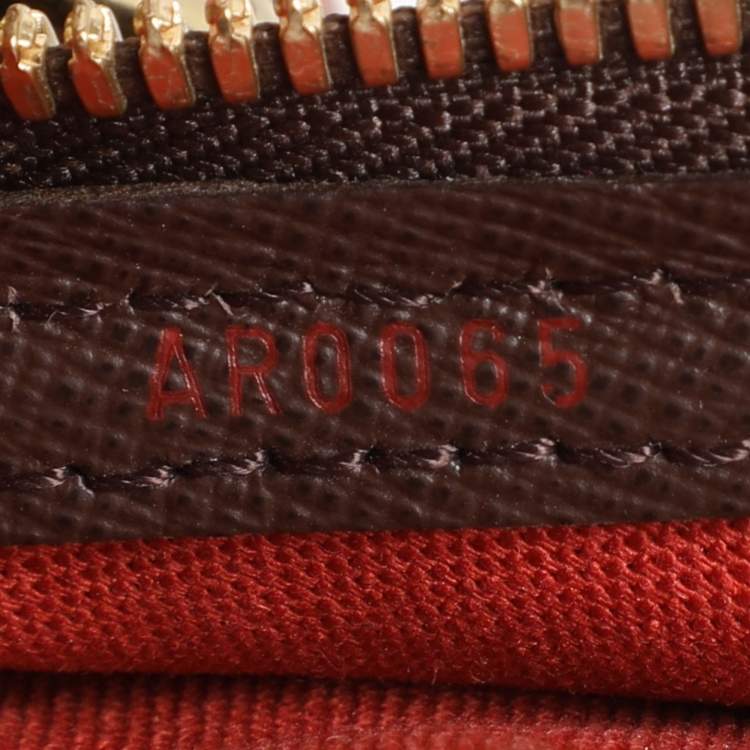 Pre Owned Louis Vuitton Damier Ebene Canvas Belem PM Bag