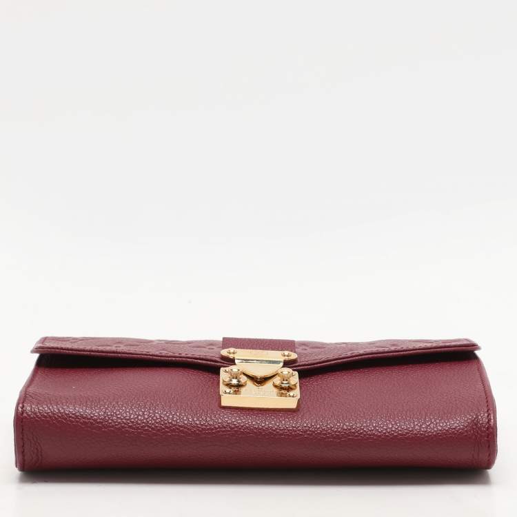 Pre Owned Louis Vuitton Aurore Monogram Empreinte Leather Saint Germain Pochette 