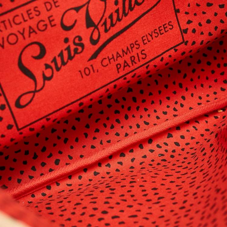 Pre Owned Louis Vuitton Rouge Monogram Canvas Limited Edition Yayoi Kusama Waves Neverfull MM Bag