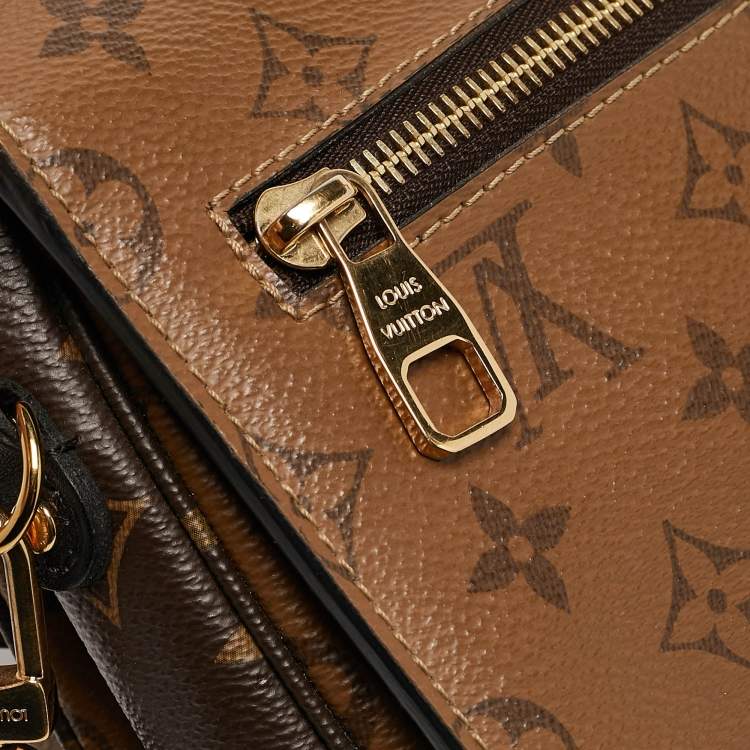 Pre Owned Louis Vuitton Monogram Reverse Canvas Pochette Metis Bag