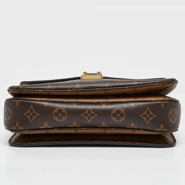 Pre Owned Louis Vuitton Monogram Reverse Canvas Pochette Metis Bag