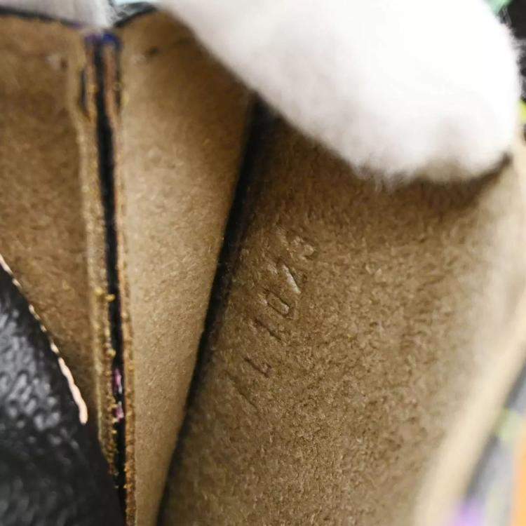 Pre Owned Louis Vuitton Black Monogram Multicolor Speedy 45 Handbag