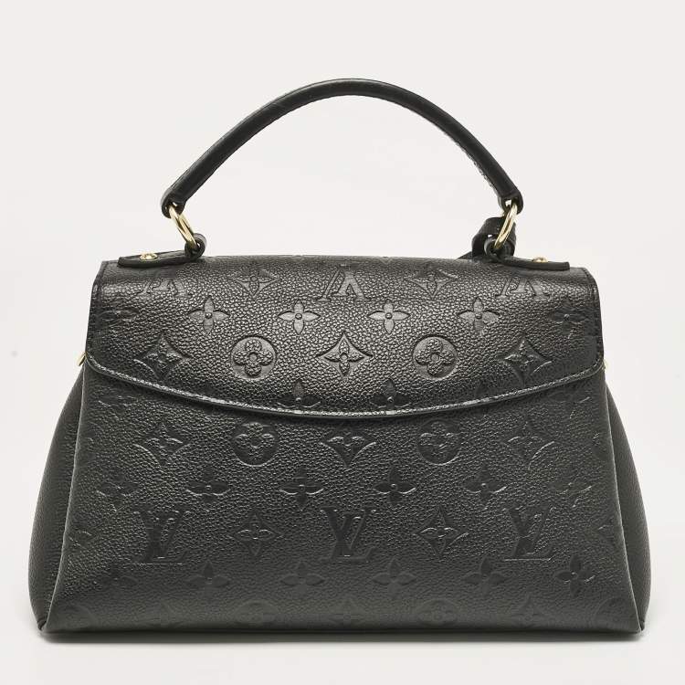 Pre Owned Louis Vuitton Black Monogram Empreinte Leather Georges BB Bag