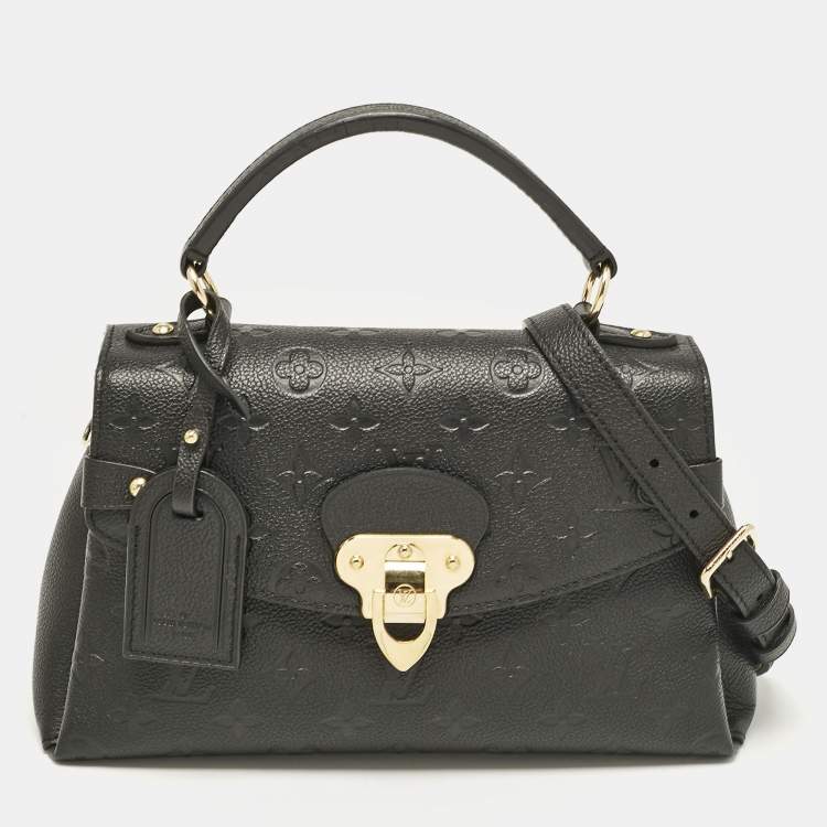 Pre Owned Louis Vuitton Black Monogram Empreinte Leather Georges BB Bag