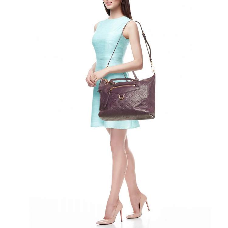 Pre Owned Louis Vuitton Flamme Empreinte Leather Lumineuse PM Bag