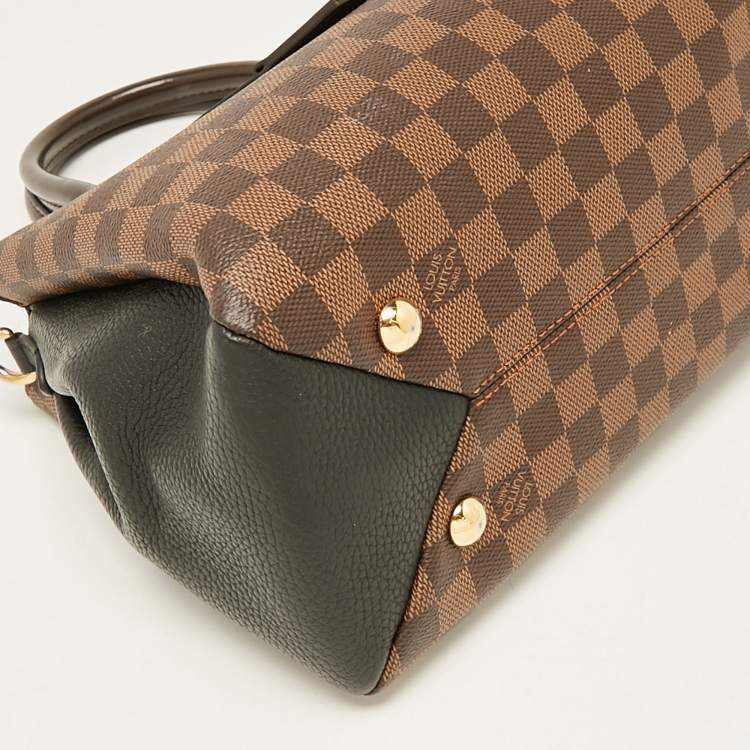 Pre Owned Louis Vuitton Black Damier Ebene Canvas Brittany Bag