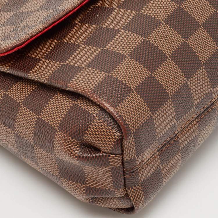 Pre Owned Louis Vuitton Damier Ebene Canvas Croisette Bag