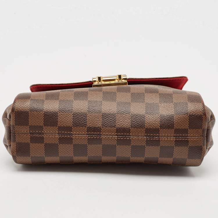 Pre Owned Louis Vuitton Damier Ebene Canvas Croisette Bag