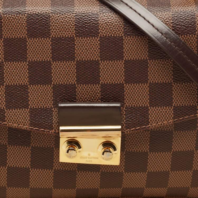 Pre Owned Louis Vuitton Damier Ebene Canvas Croisette Bag