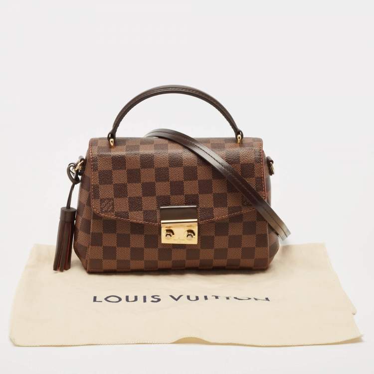 Pre Owned Louis Vuitton Damier Ebene Canvas Croisette Bag