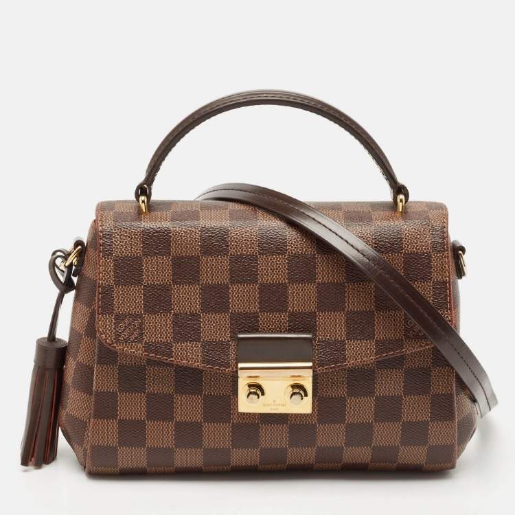 Pre Owned Louis Vuitton Damier Ebene Canvas Croisette Bag