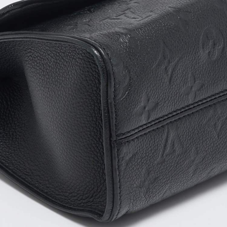 Pre Owned Louis Vuitton Black Monogram Empreinte Leather Saint Sulpice PM Bag