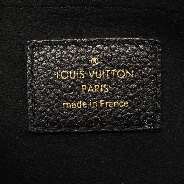 Pre Owned Louis Vuitton Black Monogram Empreinte Leather Saint Sulpice PM Bag