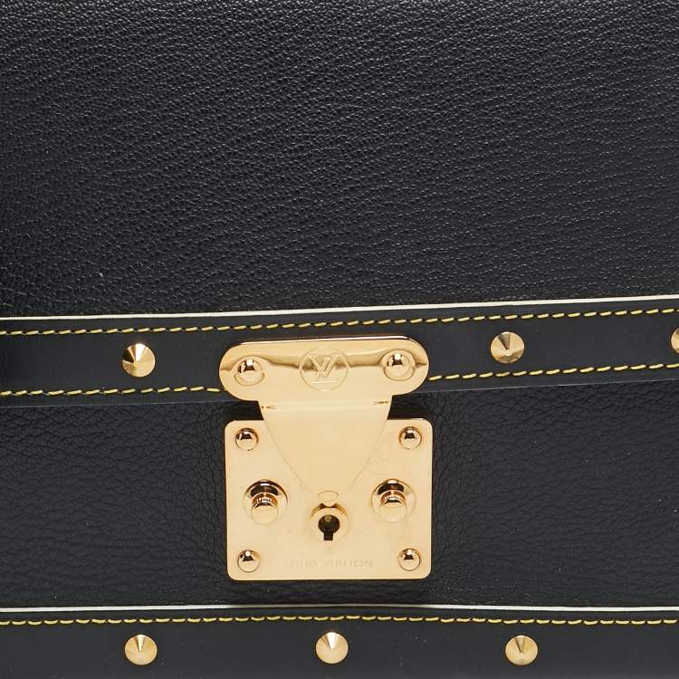 Pre Owned Louis Vuitton Black Suhali Leather Le Talentueux Bag